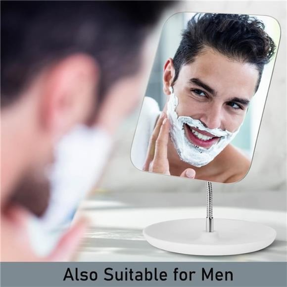 Table Vanity Mirror with Stand - Makeup Mirror - Adjustable Flexible Gooseneck - Picture 7 of 8